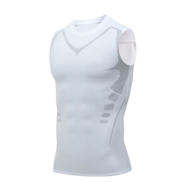 Débardeur compression sport blanc – Aplomb