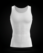 Débardeur sculptant homme blanc – packshot Aplomb
