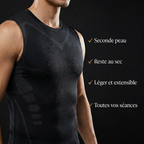 Avantages du débardeur compression sport Aplomb – seconde peau, reste au sec